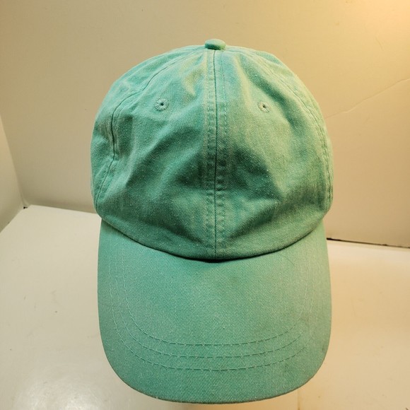 Adams-New York, Milan, Paris hat Unisex Adam Strap, Cap Cotton Denim green LP101 - Picture 8 of 8